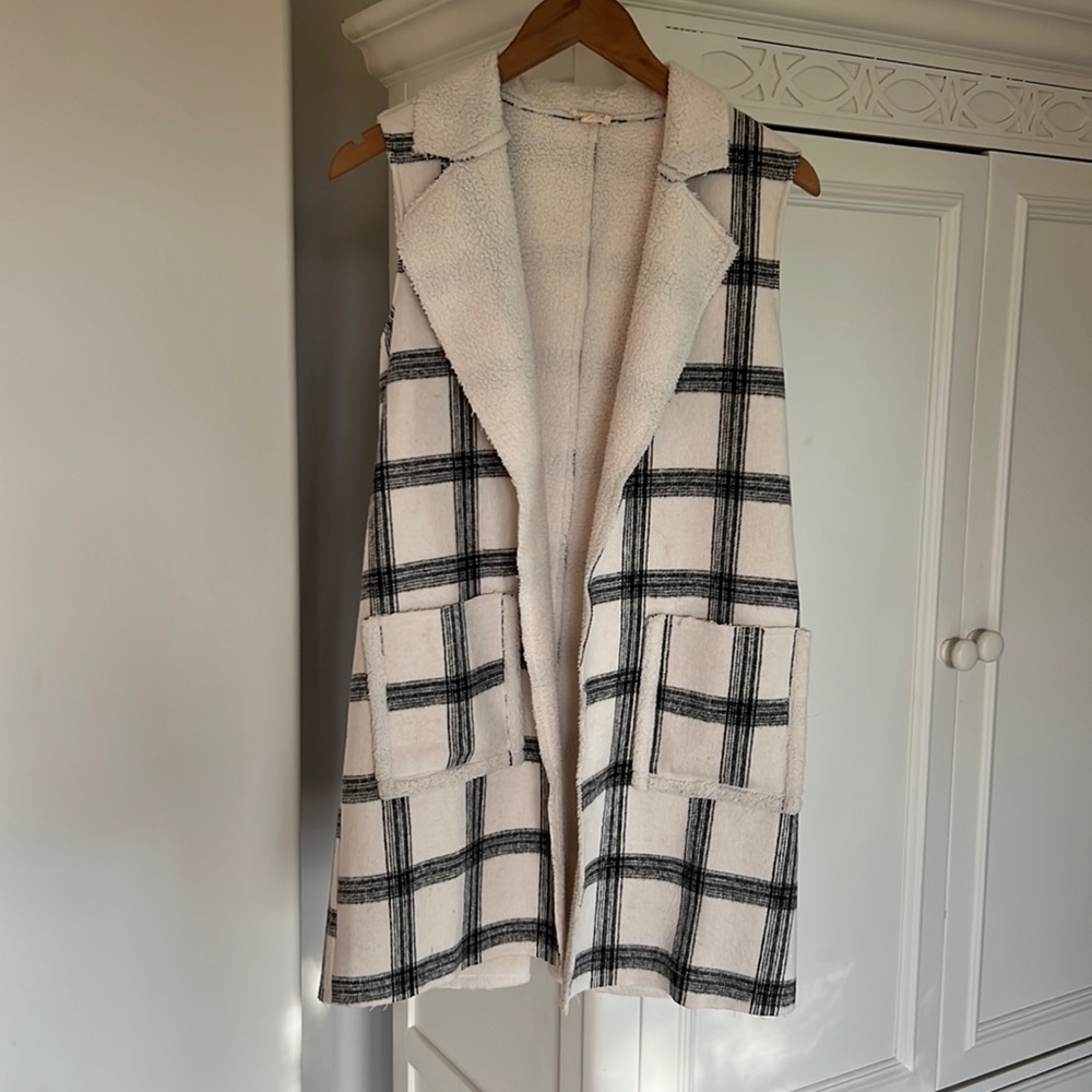 Plaid vest